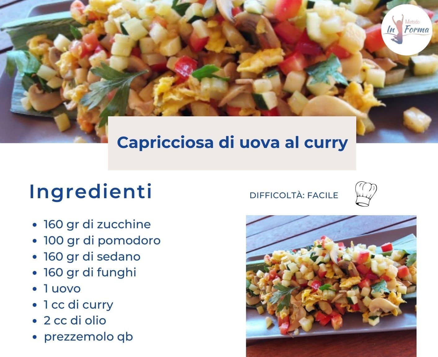 Capricciosa di uova al curry | Metodo InForma