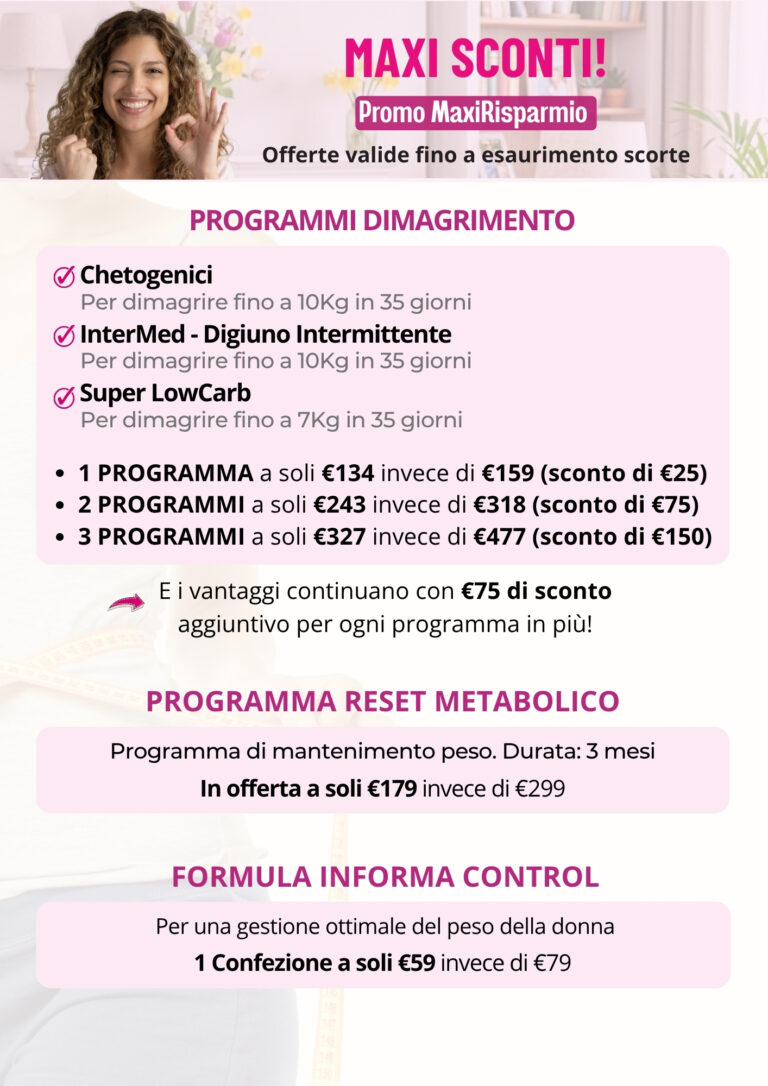 Promo MaxiRisparmio | Metodo InForma