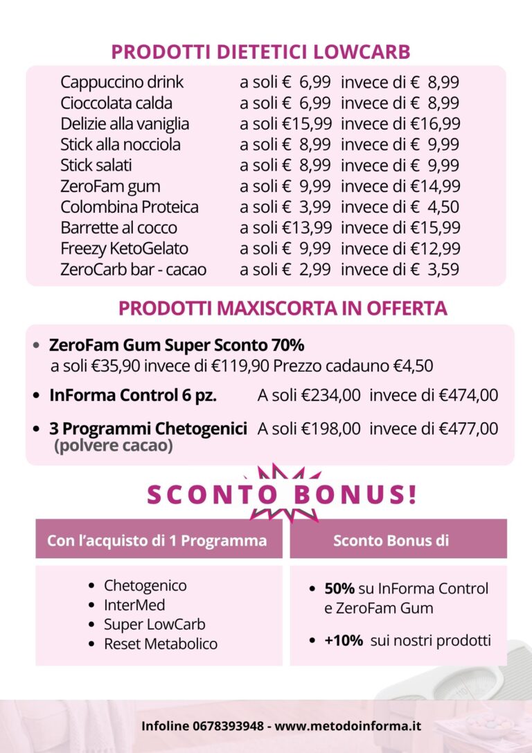 Promo MaxiRisparmio | Metodo InForma